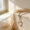 Crystal and Heart Necklace