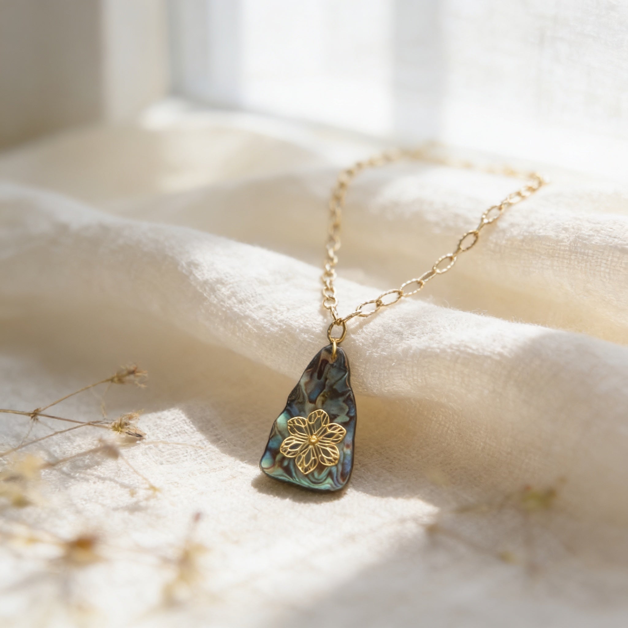 Filagree Flower Necklace
