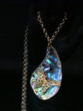 Abalone Shell and Butterfly Necklace