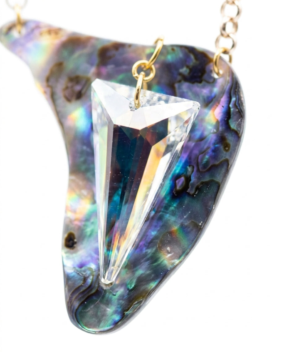 Statement necklace — Iridescent Macro Detail | Generated by Modelize