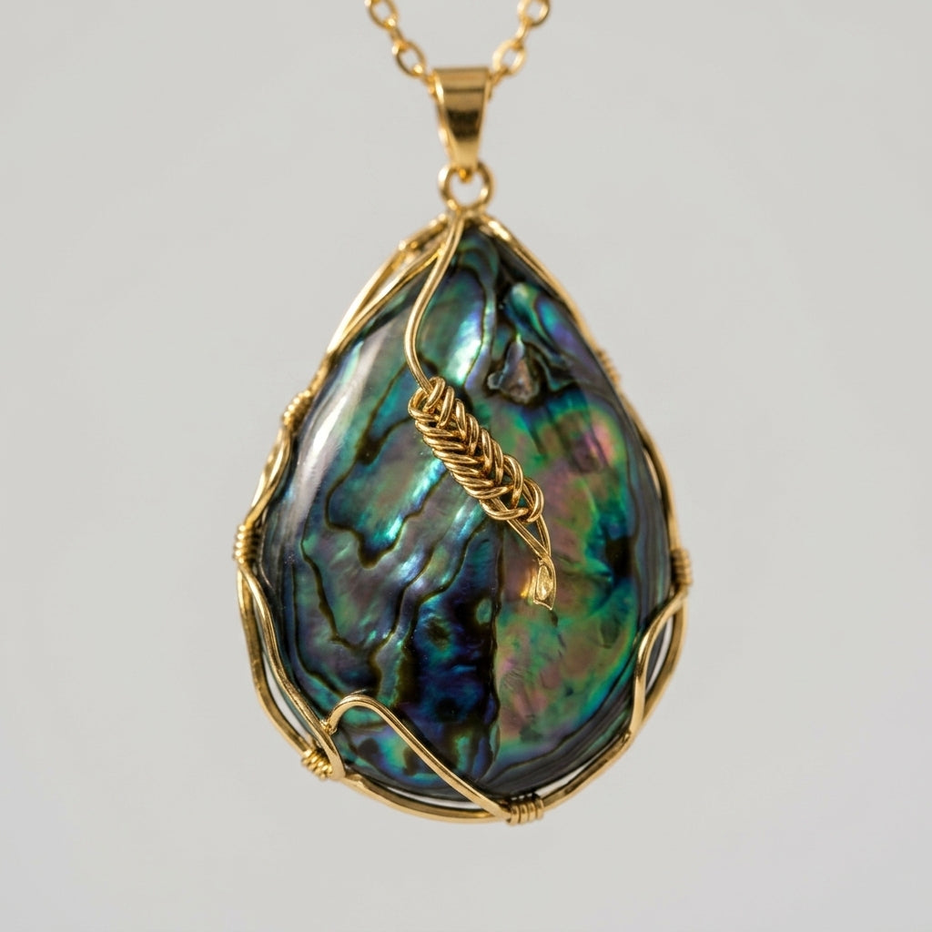 Pendant Necklace — Macro Texture Detail | Generated by Modelize