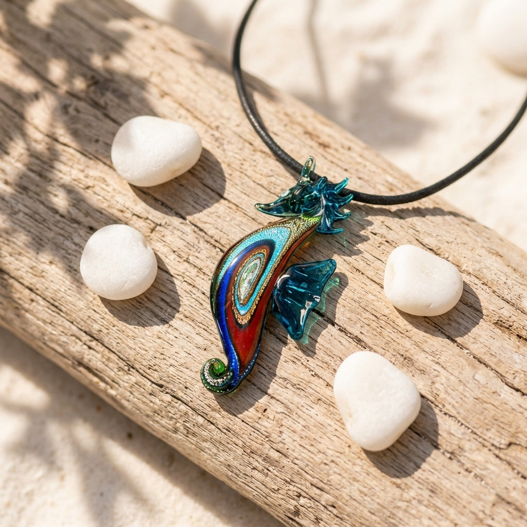 Pendant Necklace — Coastal Driftwood Still Life | Generated by Modelize