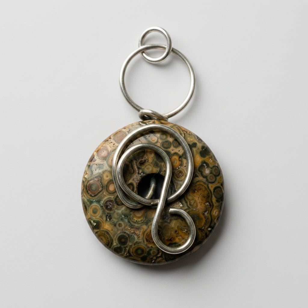 Pendant Necklace — Gemstone Texture Detail | Generated by Modelize