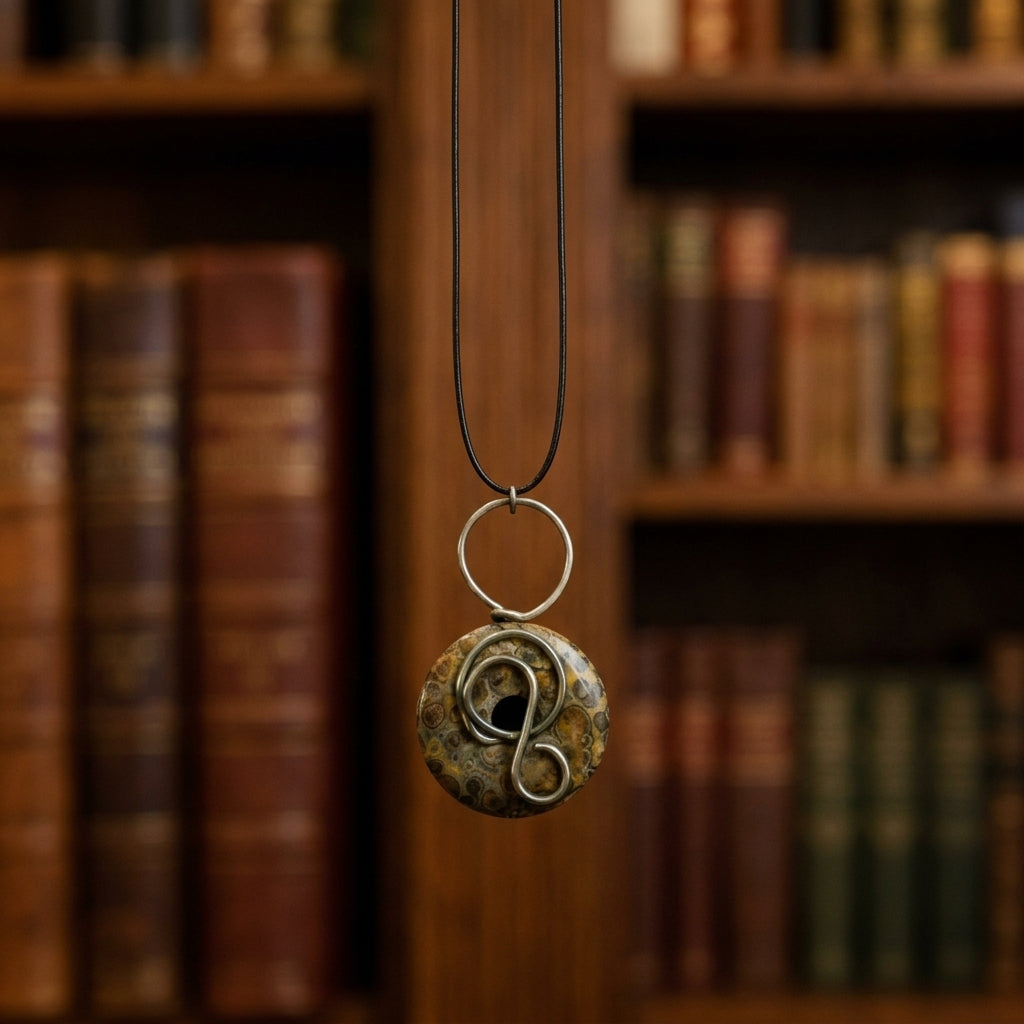 Pendant Necklace — Artistic Floating Shot | Generated by Modelize