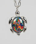 Pendant Necklace — Opal Texture Close-up | Generated by Modelize