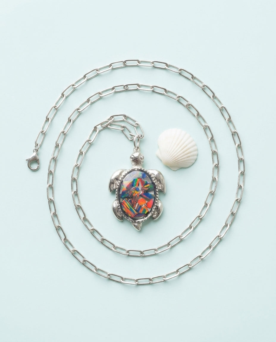 Pendant Necklace — Artistic Flat Lay | Generated by Modelize