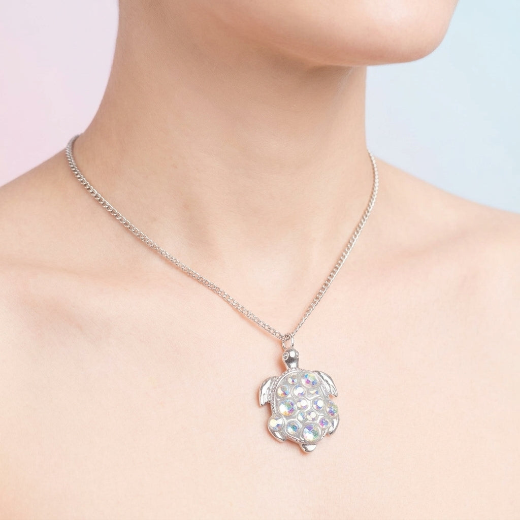 Bubble Turtle Necklace Ocean Charm Pendant For Women Gift Idea