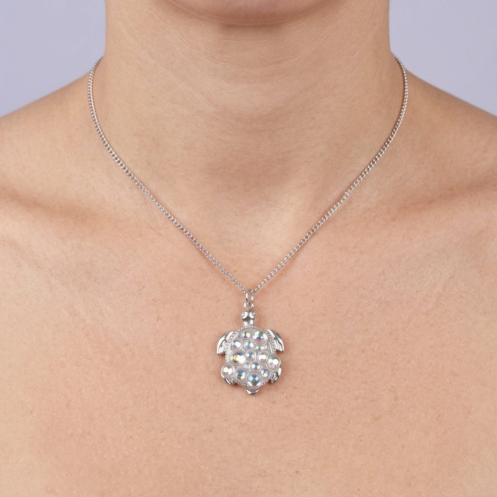 Bubble Turtle Necklace Ocean Charm Pendant For Women Gift Idea
