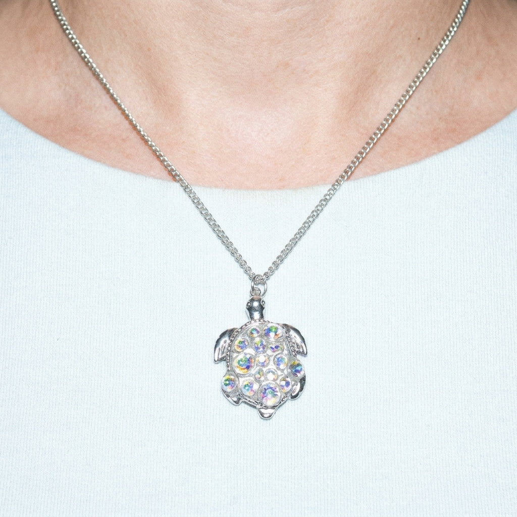 Bubble Turtle Necklace Ocean Charm Pendant For Women Gift Idea