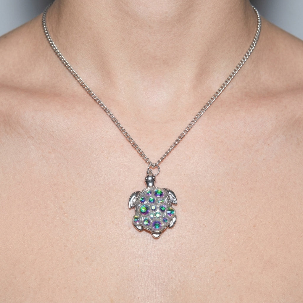Bubble Turtle Necklace Ocean Charm Pendant For Women Gift Idea